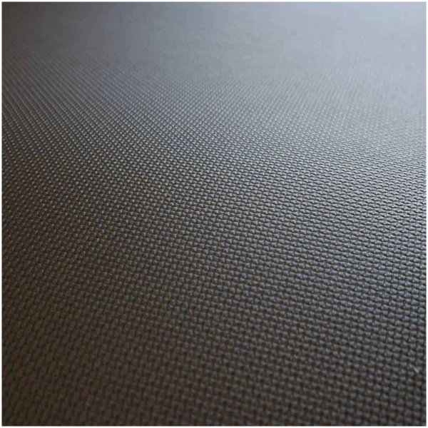 100 1 03 Floormat.com Versatile mat that can be used in a variety of environments. Made from 100% Nitrile Rubber, the 100-1 is crush-resistant and will last for many years. Can be used in wet and dry applications, chemical resistant, and its closed ell construction makes it impervious to liquids and fluids. The 100-1 is latex and silicone free as well as non-allergenic and antimicrobial. <ul> <li>Border available in Safety Yellow</li> <li>5/8" Thick</li> <li>Promotes blood circulation</li> <li>Custom matting available</li> <li>Priced per sq.ft.</li> </ul>