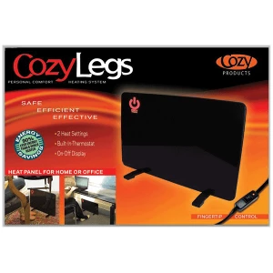 cozy legs 1 Floormat.com Safe and economical – using one tenth the energy of dangerous space heaters. <ul> <li>The Super Foot Warmer is waterproof and designed to be used indoor and outdoor</li> <li>Uses only 135 watts; 90% less than a standard 1,500 watt space heater</li> <li>TUV Certified to UL 499:2005 R3.06 (U. S. only, not Canada): meeting strict safety standards</li> <li>Warms cold feet directly through shoes or boots</li> <li>Perfect for under desks & standing work stations</li> <li>May be used to melt snow from boots, leaving them warm & dry</li> <li>Can be used in on hard surfaces where water is often sprayed on the floor</li> <li>Super Foot Warmer Floor Mat generates a radiant heat which creates an extremely comfortable even heat which can reduce fatigue, increase productivity and stimulate circulation while sitting or standing</li> <li>Increased economy and safety!</li> <li>Even should the Super Foot Warmer Floor Mat be left on, it assures safety and lower energy costs than space heaters.</li> <li>Ideal for people who spend long hours on their feet or in cold environments, including bank tellers, toll booth operators, warehouse workers, machinists and any other users of space heaters</li> <li>Designed for use on hard floors only (do not use on carpet)</li> <li>Dimensions: 36.25″ L X 16″ W X .25″ Thick</li> <li>Weight: 11 lbs</li> <li>1.2 amps</li> </ul> There is a two year warranty/replacement policy. The U.S. Consumer Product Safety Commission estimates that more than 25,000 residential fires every year are associated with the use of room (space) heaters. More than 300 persons die in these fires. An estimated 6,000 persons receive hospital emergency room care for burn injuries associated with contacting hot surfaces of room heaters, mostly in non-fire situations. What You Can Expect From The Super Foot Warmer Floor Mat When the room temperature is 68 degrees the floor temperature is generally about 60 degrees except on an outside wall. The floor temperature on an outside wall could be as low as 53 degrees and could be colder on a slab floor . This is why one experiences cold feet and legs. The surface temperature will vary depending upon the floor temperature. <ul> <li>If the floor temperature is 64 degrees, the surface temperature of the Super Foot Warmer Floor Mat will be 110-112 degrees.</li> <li>If the floor temperature is 53 degrees, the surface of the Super Foot Warmer Floor Mat will be 105-108 degrees.</li> </ul> <a href="https://www.floormat.com/foot-warmer-mats-faqs/">Foot Warmer Mats FAQs</a>