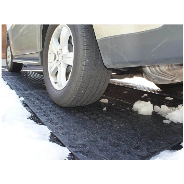 hotflake 2 Floormat.com <h1 style="text-align: center;">Temporarily Unavailable</h1> <h2 style="text-align: center;"><a href="https://www.floormat.com/melt-step-snow-melting-mat/">Try Our Melt Step Snow Melting Mat Instead</a></h2> Canadian designed, HOTflake™’s anti-slip, inter-connectible heating mats are manufactured in 100 percent virgin, moulded SBR rubber. The patented, waterproof heated wiring embedded within the mats melt snow and ice ON CONTACT, thereby protecting you from slips and fall accidents. <b>(<a href="https://www.floormat.com/gfci-power-cord/">GFCI Power Cord</a> not included.)</b> <ul> <li>Salt and sand no longer necessary</li> <li>No more shoveling or back pain!</li> <li>Floor mats are completely waterproof and offer great anti-slip traction, even in the worst conditions!</li> <li>Safe to use on PVC decking</li> <li>The floormat will maintain an average AMBIENT temperature of 44 to 50 degrees Fahrenheit (7 to 10 degrees Celsius). Don’t be concerned about your pets burning their feet – you may see them lying on the mats for warmth.</li> <li>These mats are Eco friendly, inter-connectable, and versatile.</li> <li>100% Virgin Rubber</li> <li><a href="https://www.floormat.com/gfci-power-cord/">GFCI Power Cord</a> not included.</li> <li>These mats can connect up to 10 (120V) or 20 (240V) <a href="https://www.floormat.com/hotflake-stair-tread/">rubber stair treads</a>, up to 5 (120V) or 10 (240V) <a href="https://www.floormat.com/hotflake-door-landing-mat/">rubber doormats and landing mats</a> AND up to 4 (120V) or 8 (240V) <a href="https://www.floormat.com/hotflake-walkway-driveway-mat/">rubber walkway and driveway mats</a>. In any combination, connections should not exceed 15 amps per GFCI.</li> </ul>