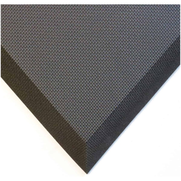 100 1 01 Floormat.com Versatile mat that can be used in a variety of environments. Made from 100% Nitrile Rubber, the 100-1 is crush-resistant and will last for many years. Can be used in wet and dry applications, chemical resistant, and its closed ell construction makes it impervious to liquids and fluids. The 100-1 is latex and silicone free as well as non-allergenic and antimicrobial. <ul> <li>Border available in Safety Yellow</li> <li>5/8" Thick</li> <li>Promotes blood circulation</li> <li>Custom matting available</li> <li>Priced per sq.ft.</li> </ul>