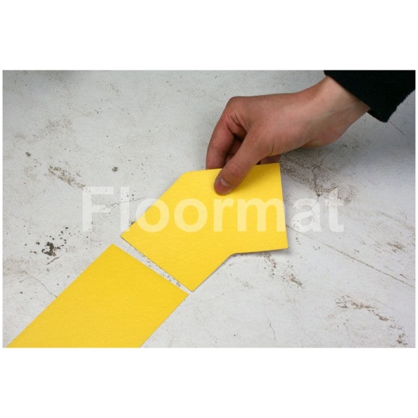 45 degree 100 1 Floormat.com Floormat.com warehouse markers are durable, self-adhesive signs constructed from industrial grade plastic. Intended for use in factory warehouses and buildings where restrictions and safety notifications need to be highlighted.