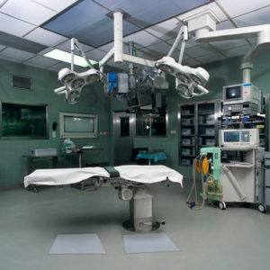 A hospital operating room that aims to eliminate employee fatigue in medical settings.