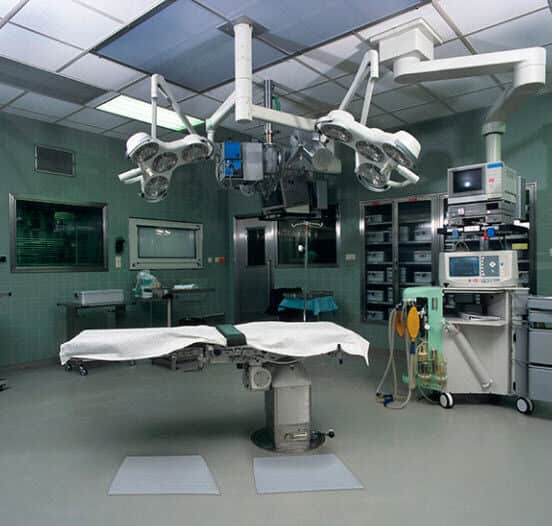 A hospital operating room that aims to eliminate employee fatigue in medical settings.