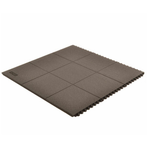 An image of a grey floor mat on a white background.
