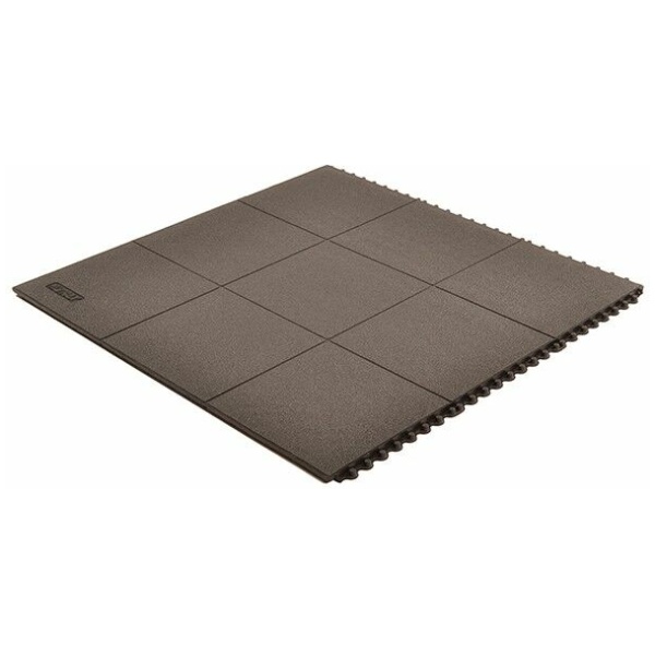 An image of a grey mat on a white background.