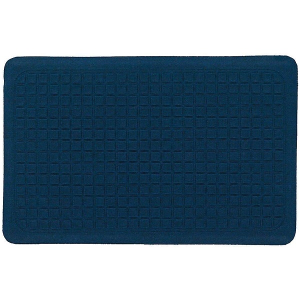 A blue Get Fit Stand Up Anti-Fatigue Floor Mat on a white background.