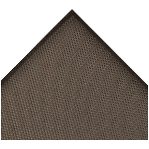 A brown mat on a white background.