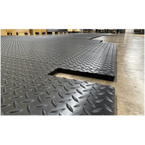 A warehouse floor with AcroMat 100-CR Series.