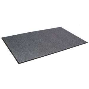 A gray Needle-Rib Floor Mat on a white background.