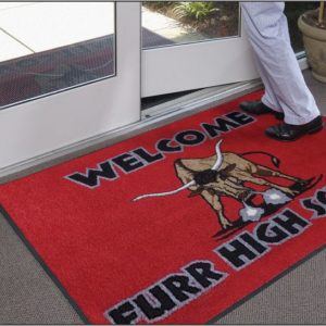 logo floor mat