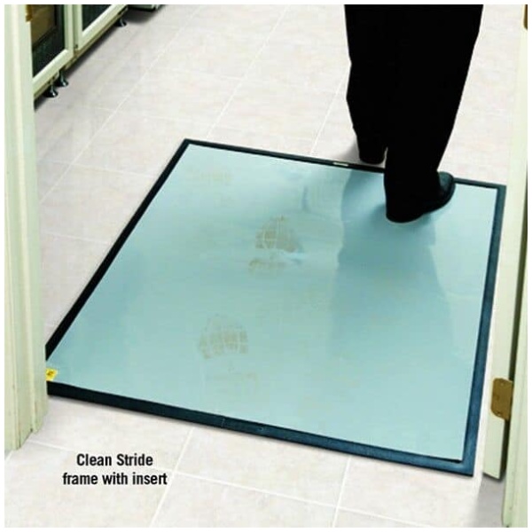 clean stride dirt removal mat frames Floormat.com With two footsteps on Clean Stride adhesive insert, over 90% of dirt particles are removed <ul> <li>Replacement <a href="https://www.floormat.com/clean-stride-mat-inserts/">Clean Stride Floor Mat Inserts</a> available in 60 count packages</li> </ul>