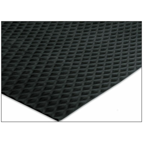 corner 5 Floormat.com Slip-resistant floor protection matting made from chemical resistant Nitrile rubber. Ideal for kitchens and any area where slipping conditions exist. <ul> <li>1/8" thick, 20% post-consumer recycled rubber content.</li> <li>UV protected, grease/oil proof.</li> <li>Welding safe and electrically conductive</li> </ul>