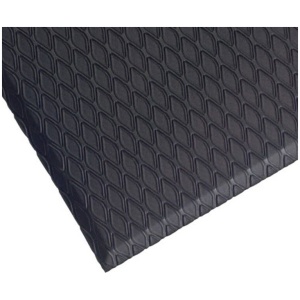 A black Cushion Max floor mat.