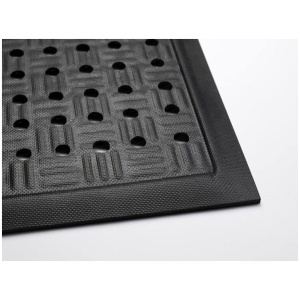 A Cushion Station Floor Mat with holes on it.