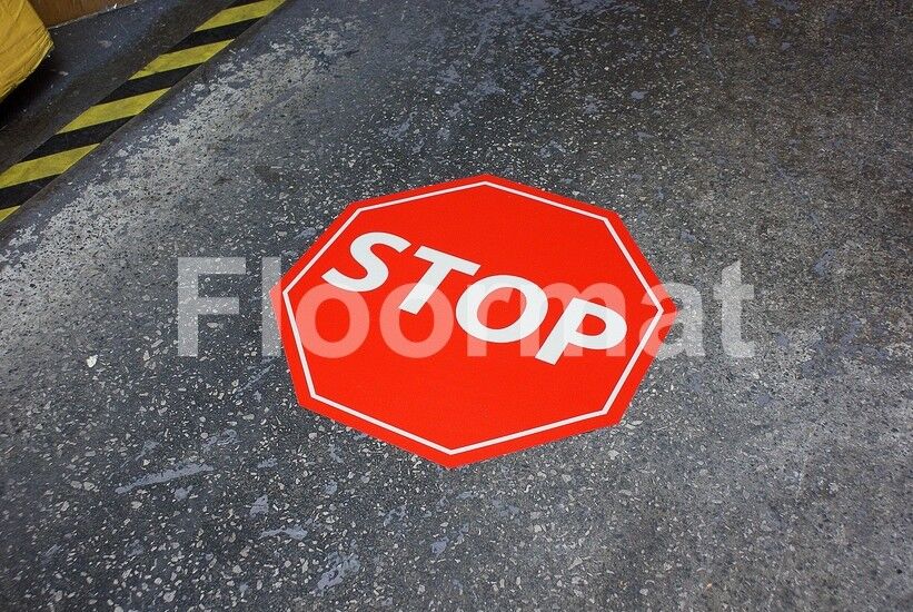 Stop Sign Octagon Floormat