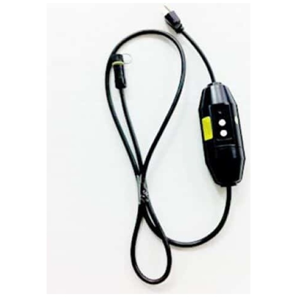 A black GFCI power cord.