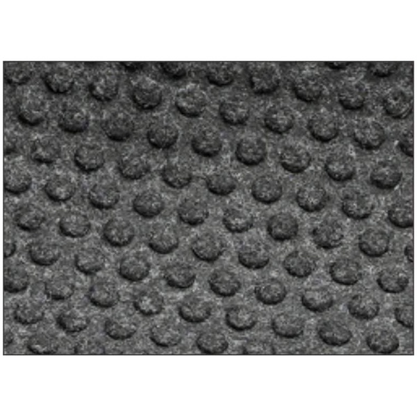 grease hog 2 Floormat.com <h2>Indoor Scraper - Wiper Mats for kitchens and commercial applications</h2> <ul> <li>Black solution-dyed polypropylene fabric will not fade or rot</li> <li>Grease proof nitrile rubber backing</li> <li>Permanently molded bi-level pattern on the carpet surface prevents pile from crushing and provides an anti-slip surface</li> <li>Low profile fabric construction ensures easy cleaning and quick drying</li> <li>Low profile reinforced borders ensure mat will lay flat and will not crack and break while allowing carts to cross easily</li> <li>Cleated backing is safe for use on all surfaces</li> <li>1/4" thickness</li> <li>Perfect for use in kitchens to stop oil and grease from being tracked into the dining rooms causing stained floors and slip and fall hazards</li> </ul>