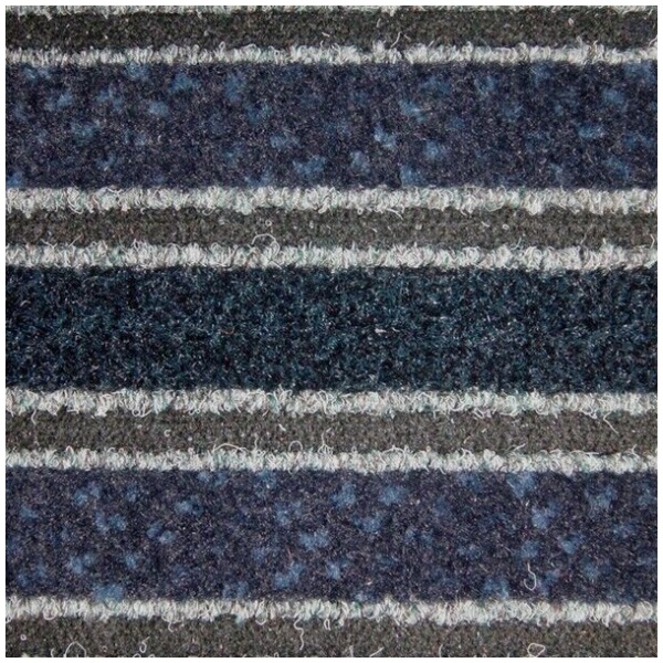 legacy blue Floormat.com Patented hybrid product installs like a carpet and performs like a foot grille. Can be cut to measure in any direction without fraying. <ul> <li>Combines top-of-the-line fibers that both scrape dirt and absorb moisture. Inserts integrate with a variety of design schemes</li> <li>Polypropylene Base Grid and Premium Polyamide Nylon Fibers (6.6) with 5.63% post consumer recycled content</li> <li>High Density Anti-Slip Rubber backing</li> </ul>