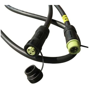 A black and green cable with two connectors.