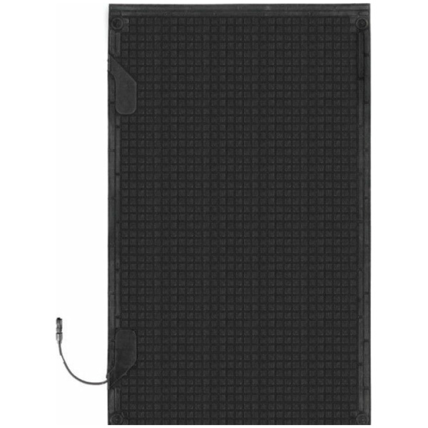melt step one connector mat Floormat.com The Melt Step heated mat is the latest in snow melting mat technology. Unlike other snow melting mats, the MeltStep can be used indoors as well as outdoors. Its unique reversible design allows you to flip the mat to whichever side your outlet is located. This 3’ X 5’ mat will reach outdoor temperatures of 70 degrees and inside temperatures of 100 degrees. All of the heating and electrical components are UL Listed. <ul> <li>Raised square design has a tread height of 1/8”. Allowing water to channel out of the mat, keeping the walking surface dry.</li> <li>The mat weighs only 31.25 lbs.</li> <li>Voltage: 120v.</li> <li>Wattage: 385 watts.</li> <li>Engineered for up to four mats to be connected together.</li> <li>Mats can be ordered with one connector or two connectors.</li> <li>Great for mud rooms</li> </ul>