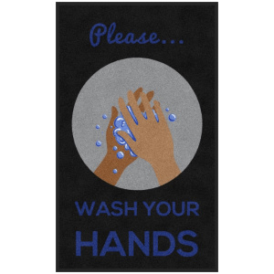 floor mat wash hands