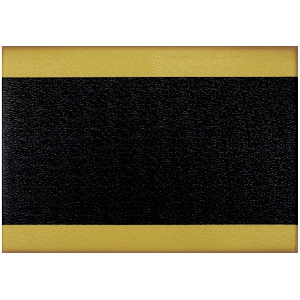 scyellow boarder rgb Floormat.com <div id="content_description" class="ty-wysiwyg-content content-description"> <div> Sure Cushion floor mats insulate against the cold and reduces noise levels. This 2 foot x 3 foot anti fatigue mat is constructed of ribbed, 3/8 inch PVC foam which is resistant to most chemicals and easy to clean. Sure Cushion floor mats provides floor protection and fatigue safety at an affordable cost. This cushion mat is black with a yellow border on both sides. </div> </div>