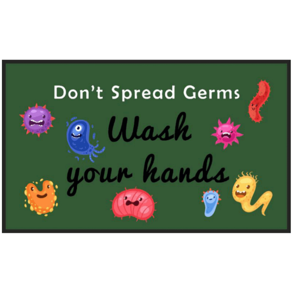 spread germs floor