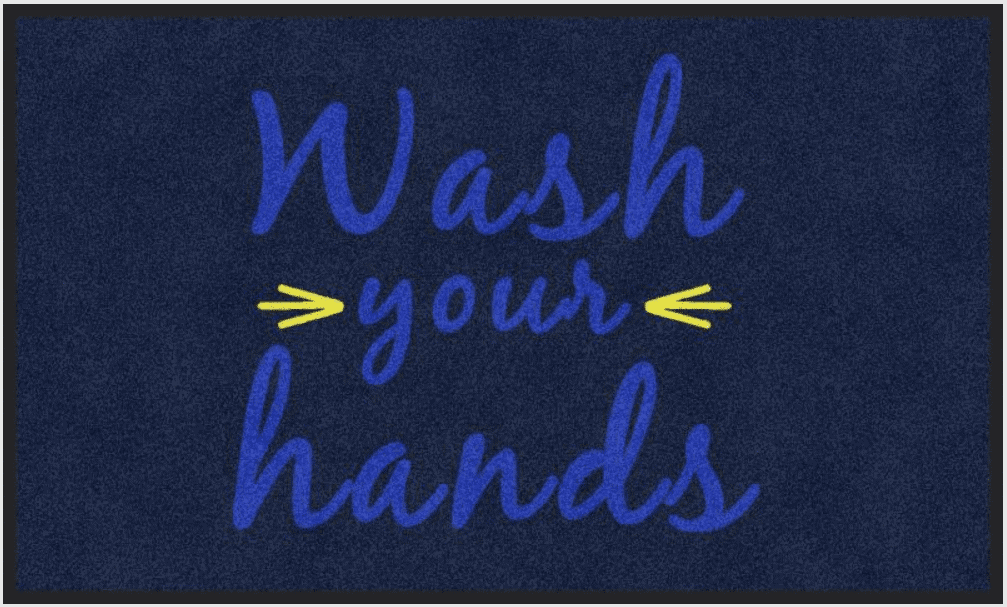 wash your hands floormat