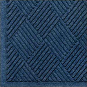 A blue WaterHog Fashion Diamond Floor Mat.