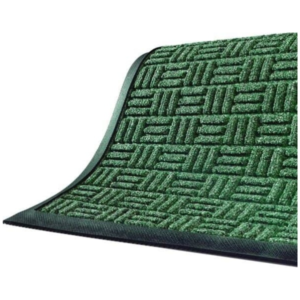 waterhog masterpiece mats 1 Floormat.com Interior scraper-wiper entrance mats for medium traffic areas <ul> <li>28 oz poyproplyene face and a rubber backing with 20% post-consumer recycled tire content</li> <li>Cleated backing (standard) for carpeted floors, optional smooth back for hard floor surfaces and Anchor Safe backing for maximum movement control for problem areas</li> <li>Construction provides a rubber reinforced bi-level surface for long-term service</li> </ul> <h2>Waterhog Masterpiece Select</h2> This entrance mat combines beauty with durability with a unique, parquet pile design. These mats still provide the superior moisture and dirt removal one expects from Waterhog mats. <ul> <li>Innovative parquet design is engineered to scrape dirt and water off feet from all traffic angles and look great doing it</li> <li>Construction provides a rubber reinforced bi-level surface for long-term service</li> <li>28 oz Polypropylene face and a rubber backing with 20% postconsumer recycled tire content</li> <li>Rubber water dam border to keep moisture and dirt from migrating off the mat</li> <li>Cleated backing (standard) for carpet floors or optional smooth back for hard floors</li> <li>Rubber border only (fashion border not available)</li> <li>Not recommended for use in areas exposed to grease or petroleum products</li> <li>Ideal choice for medium traffic placements</li> </ul>