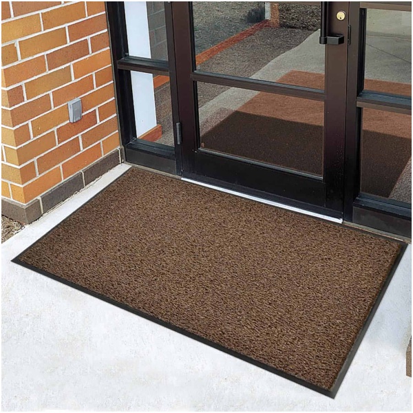 wayfarer custom hd 3 Floormat.com Wayfarer® Custom HD is specially designed to dry quickly and resist mildew making it the perfect mat for heavy-traffic outdoor entrance ways, plant entrances, drinking fountains, and pool areas. <ul> <li>Heavy-duty vinyl-looped construction traps dirt and moisture while scraping debris</li> <li>Thick vinyl backing to resist mat movement</li> <li>Factory compressed borders</li> <li>Designed to dry quickly and resist mildew</li> <li>Recommended product as a part of the GreenTRAX™ program for “Green Cleaning” environments</li> <li>Custom lengths available (3', and 4' widths)</li> <li>Available Colors: Gray, Black, Brown, Leaf Green, Navy</li> </ul> Wayfarer™ Custom HD is a heavy-duty vinyl-loop outdoor mat with a solid sheet vinyl back. The vinyl-loop design removes dirt and moisture from shoes and securely traps them beneath the mat's surface.